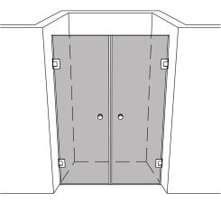 Dusche Nische unikat 205 classic pendel UN205CP 