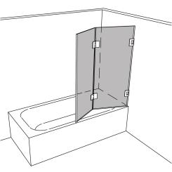 Dusche Badewannenaufsatz unikat 650 classic pendel UN650CP 