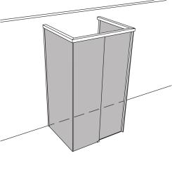 Dusche Viereck Wandanbau unikat 131 move UN131MO 