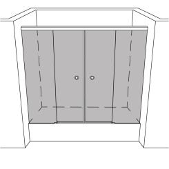 Dusche Badewannenaufsatz unikat 150 UN150SOFT 