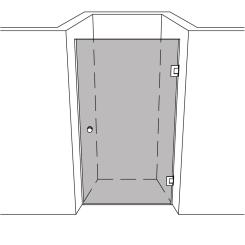Dusche Nische unikat 200 classic pendel UN200CP 