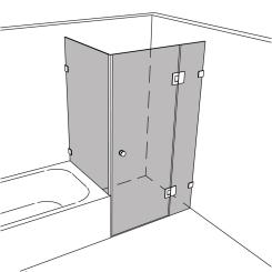Dusche Eckeinbau BW-Anschl unikat 265 classic pendel UN265CP 