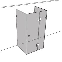 Dusche Viereck Wandanbau unikat 263 classic pendel UN263CP 