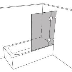 Dusche Badewannenaufsatz unikat 660 classic pendel UN660CP 
