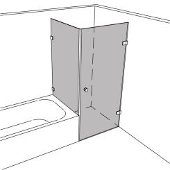 Dusche Eckeinbau BW-Anschluss unikat 255 EVO UN255EVO 