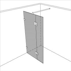 Dusche Walk In unikat 915 classic pendel UN915CP 