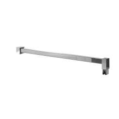 Stabilisator Set Eckig Glas/Wand 1500mm Glanzchrom 