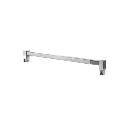 Stabilisator Set Eckig Glas/Glas 1500mm Glanzchrom 