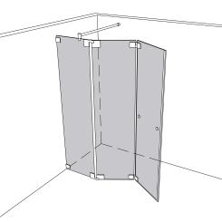 Dusche Walk In unikat 916 heiswing UN916HSW 