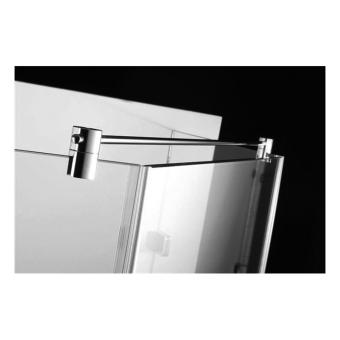 Stabilisator Set Rund d8mm Glas/Glas 800mm Glanzchrom 