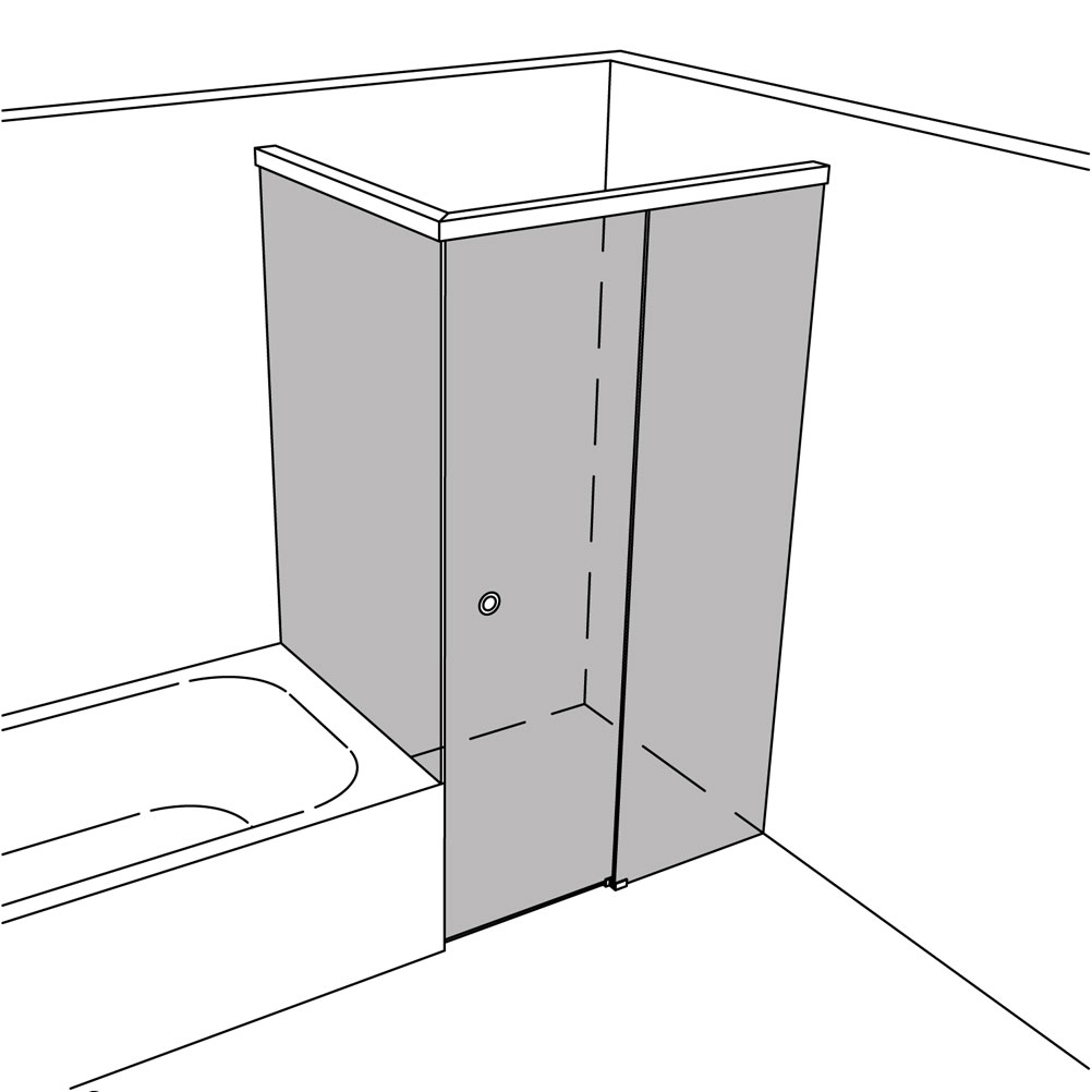 Artikelbild 1 des Artikels “Dusche Eckeinbau BW-Anschluss unikat 115 UN115SOFT EasyClean+ “