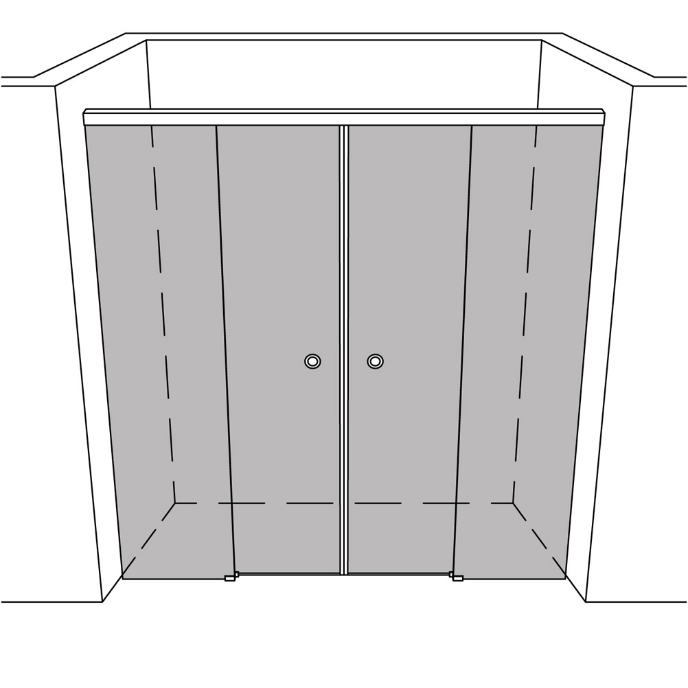 Artikelbild 1 des Artikels “Dusche Nische unikat 151 UN151SOFT EasyClean+ “